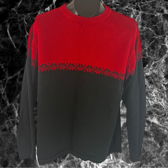 Snowflake Geometrical Color Block Sweater - Picture 4 of 9